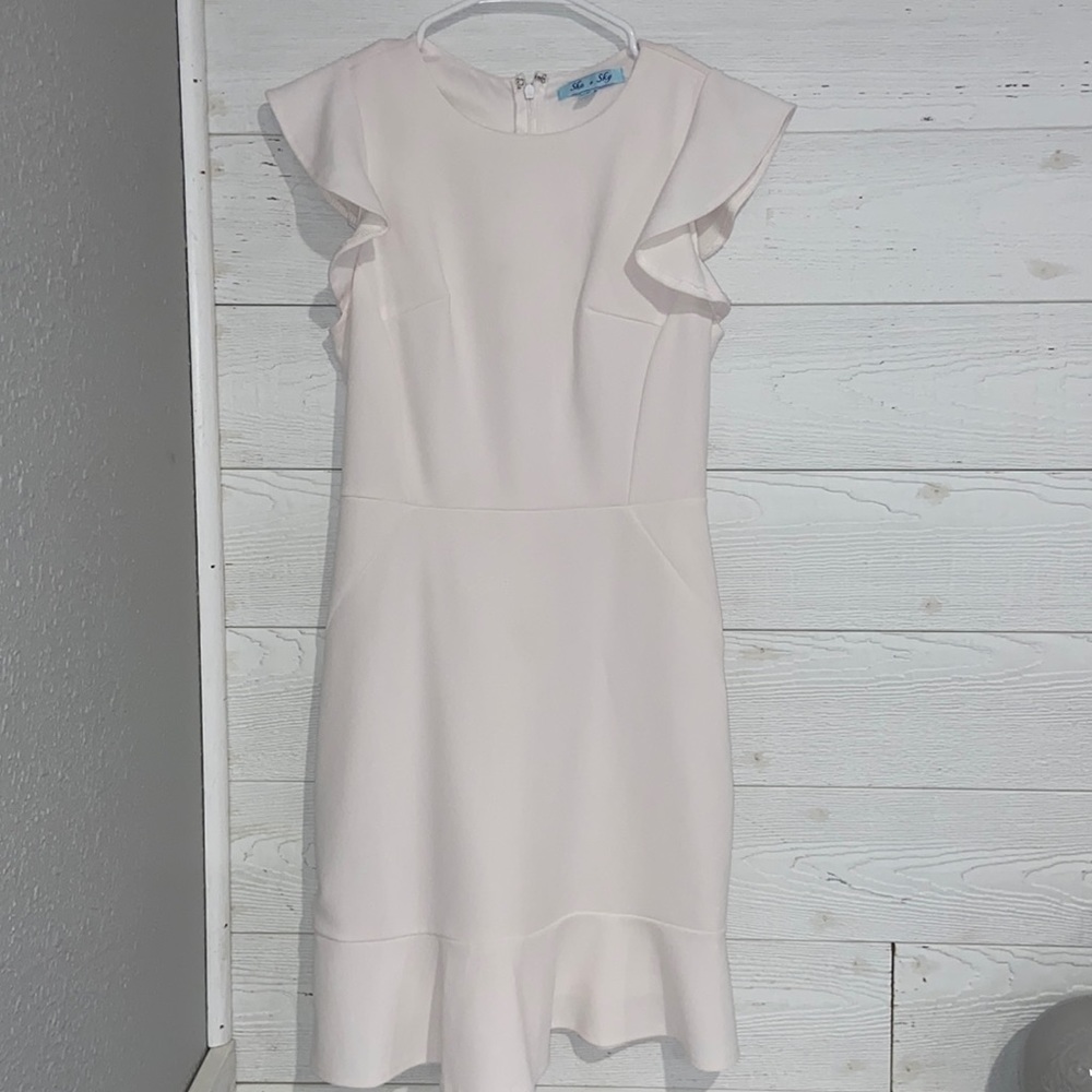 White Ruffle Dress